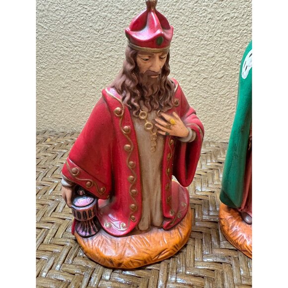 Vintage Holland Mold 1971 Hand-Painted Three Wise Men Nativity Figurines - Picture 2 of 7